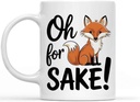 Gift Idea Funny/fox -oh for Fox Sake-funny Gifts for Women/men, Coffie … Fox 11 Oz White Ceramic Coffee Mug 901736