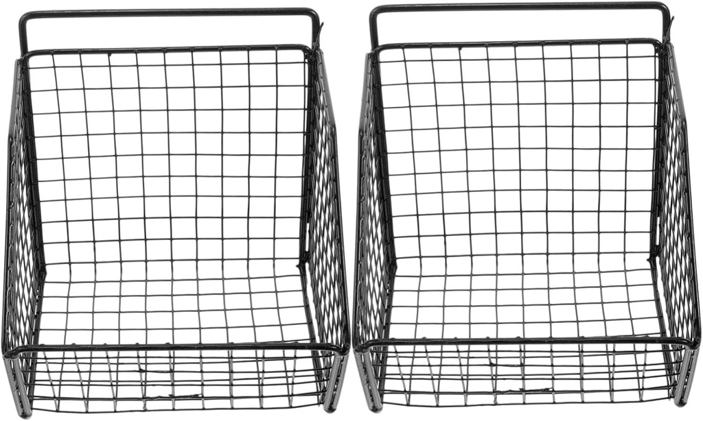 Luxshiny Multifunctional Wall-mounted Fruit Baskets Wire Storage Baskets Kitchen Onion Garlic Organizers