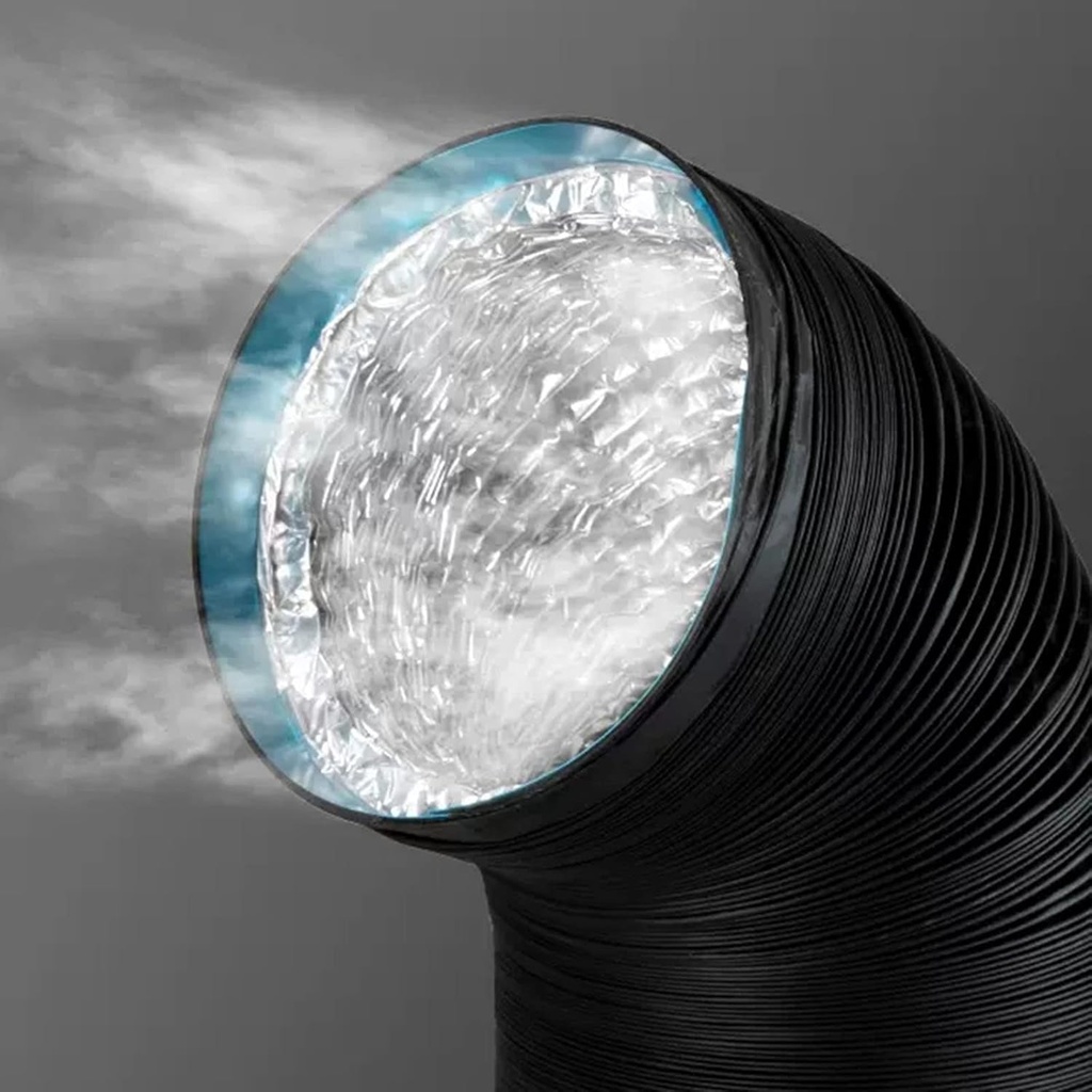 ZAQYCM Black Duct Hose for Range Hood, Aluminum Exhaust Hose for Shop/Garage/Dryer/Kitchen/Bathroom Fan/Restaurants, HVAC Ventilation Air Tube (Color : 200MM (7.9 Inch), Size : L 1.5m(4.9 ft))