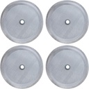 4 Pcs French Press Replacement Filter Screen, 4 Inch Reusable 304 Stainless Steel Mesh Filter for Bodum French Press Coffee Makers