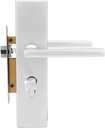 Fafeicy Door Handle Aluminium Alloy Installation Straight Door Lever with 3 Keys Easy Installation for Bedroom Office