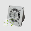 4 Inch Exhaust Fan Through Wall Extractor Exhaust Ventilation Fan 110V Exhaust Smoke Fan Ventilation with Anti-backflow Check Valve for Home Office Kitchen (Size : White)