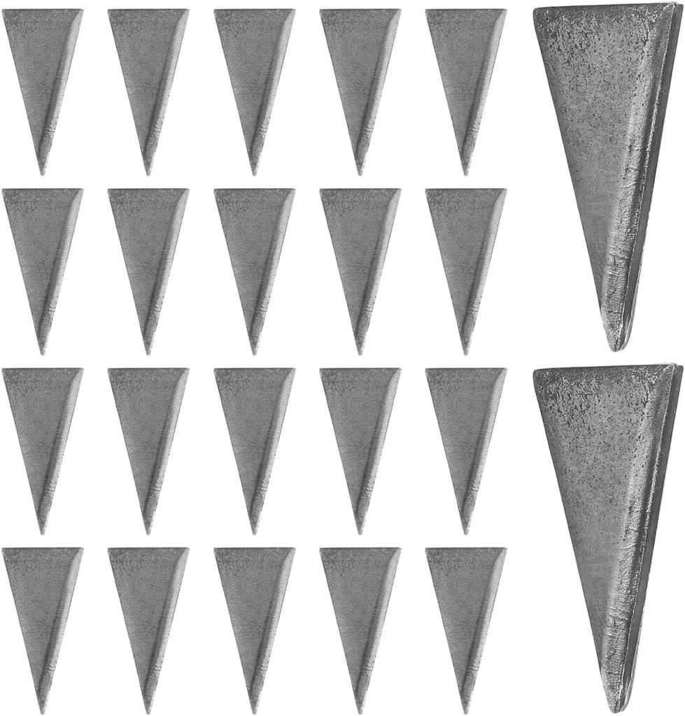 DOITOOL Triangle Wedge Reinforcement Tool - 20 Pcs Carbon Steel Axe Handle Wedges for Secure Installation and Repair
