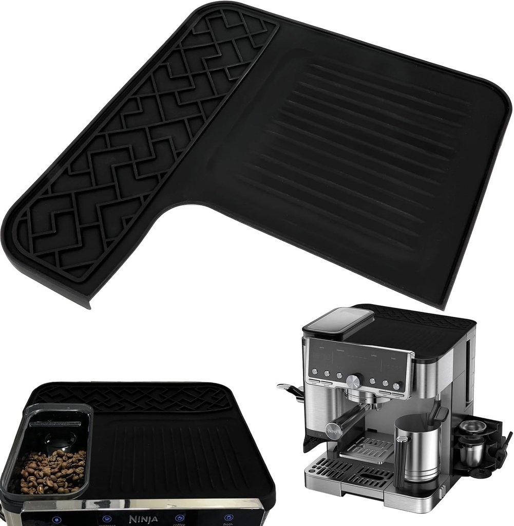 Top Mat Compatible with Ninja Luxe Espresso Coffee Machine ES601 & ES701, Protects Top Surface, Grinder Access Unblocked - Waterproof, Heat-Resistant, Accessories Compatible with Ninja Luxe Cafe