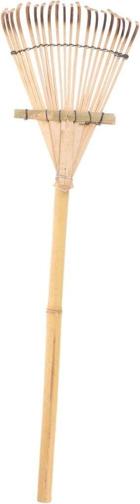 Compact Hand Rake for Gardening Soil Spreader with Ergonomic Handle Wear Resistant Lawn Rake for Weeding Digging and Leaf Collection in Garden Beds