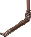 Vinyl Downspout Gutter/Drain Extension, 46” Long, Brown