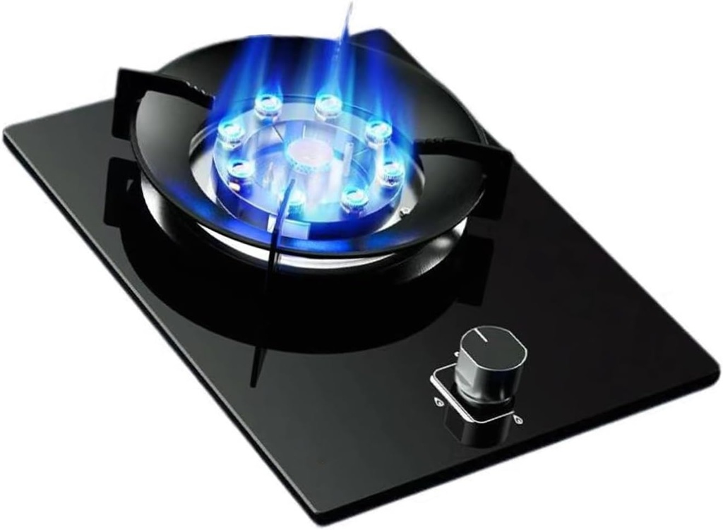 Portable Gas Stove,5.2KW Kitchen Counter Top Stove,Gas/LP Gas Conversion Stove,Outdoor and Indoor Portable,with Flameout Protection,for Home Kitchen(NG)