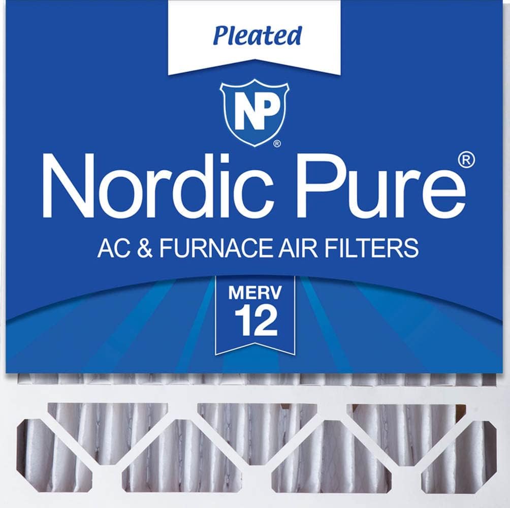 Nordic Pure 20x20x5 (19_5/8 x 19_7/8 x 4_3/8) Honeywell/Lennox Replacement MERV 12 Air Filter 1 Pack