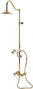 Kingston Brass CCK3662BEX Essx Wall Mount Rain Drop Shower System, Polished Brass