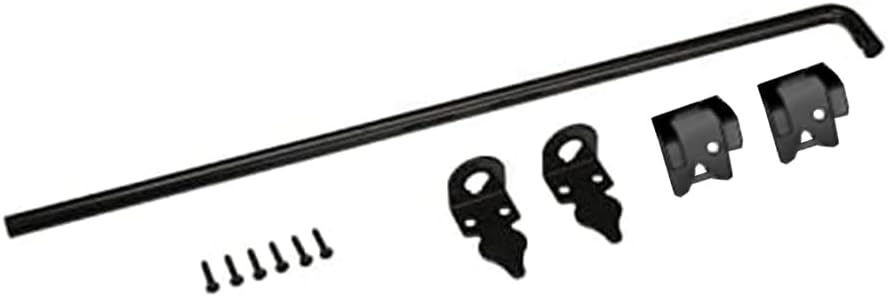 Advantage Industries 42" Heavy Duty Cane Bolt | Gate Ground Latch Drop Rod | Pad-Lockable | Zinc Plated Steel | Industrial Grade Drop Rod for Wood Fence | Hardware & Fasteners Included - Black