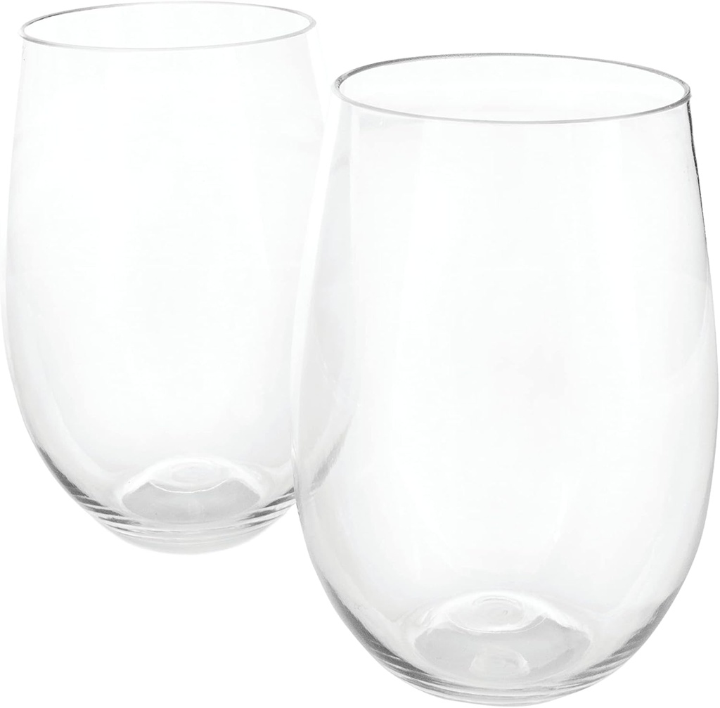 True Flexi Shatterproof Stemless Wine Glass, Reusable and Flexible Plastic Drinking Glass for Red and White Wines, Picnic, Camping, BBQ, Beach, Outdoor Party, Housewarming Gift, 15 oz, Set of 1