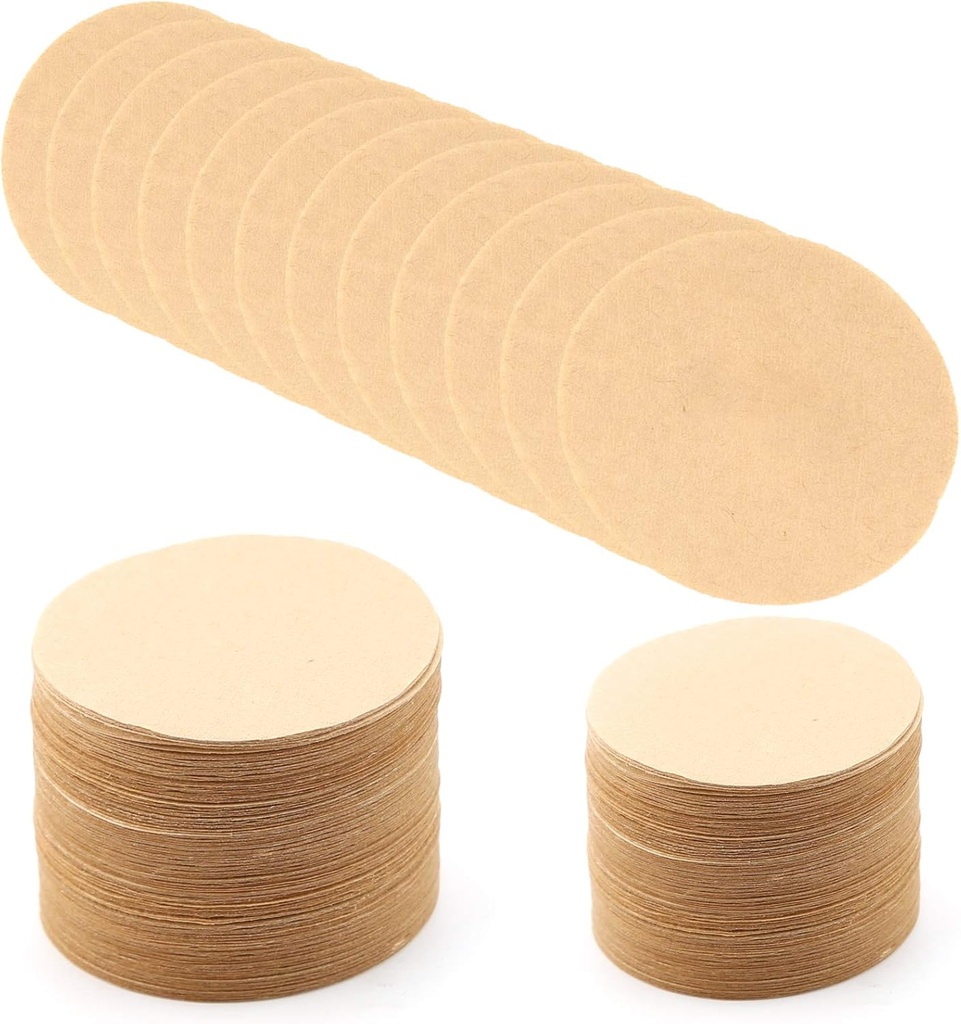 AIEX 700pcs Unbleached Paper Coffee Filter Round Replacement Coffee Filters Fits for Aerobie for Aeropress Coffee and for Espresso Makers (6.4cm/2.5inch in Diameter)