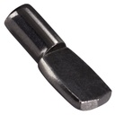 80 Pack 5mm Shelf Pins Spoon Shape Cabinet Shelf Pegs for Shelves, Black Tone Gun Metal