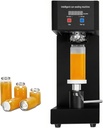 180W Electric Can Sealing Machine,Soda Can Sealer Machine,5.5"-8.3" Height Adjustable Seaming Machine,with LCD Counter,for Sealing Plastic/Glass/Tin Bottles with Aluminum Caps,Black