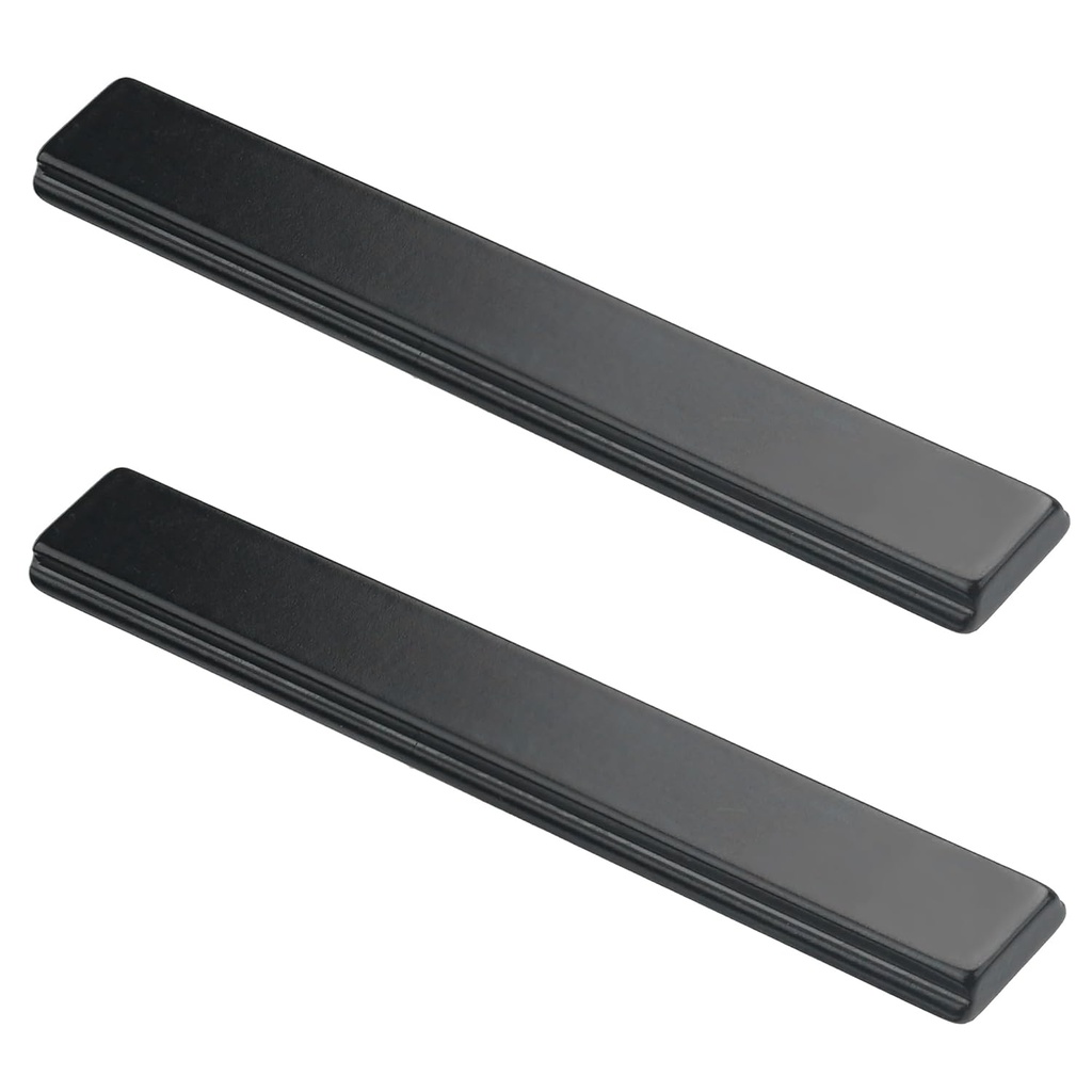 Shower Door Magnet - 2-1/2" Long Glass Door T-Magnet Replacement for Swing Shower Doors, Handles and Shower Door Strike Jamb (Black, 2 Pack)