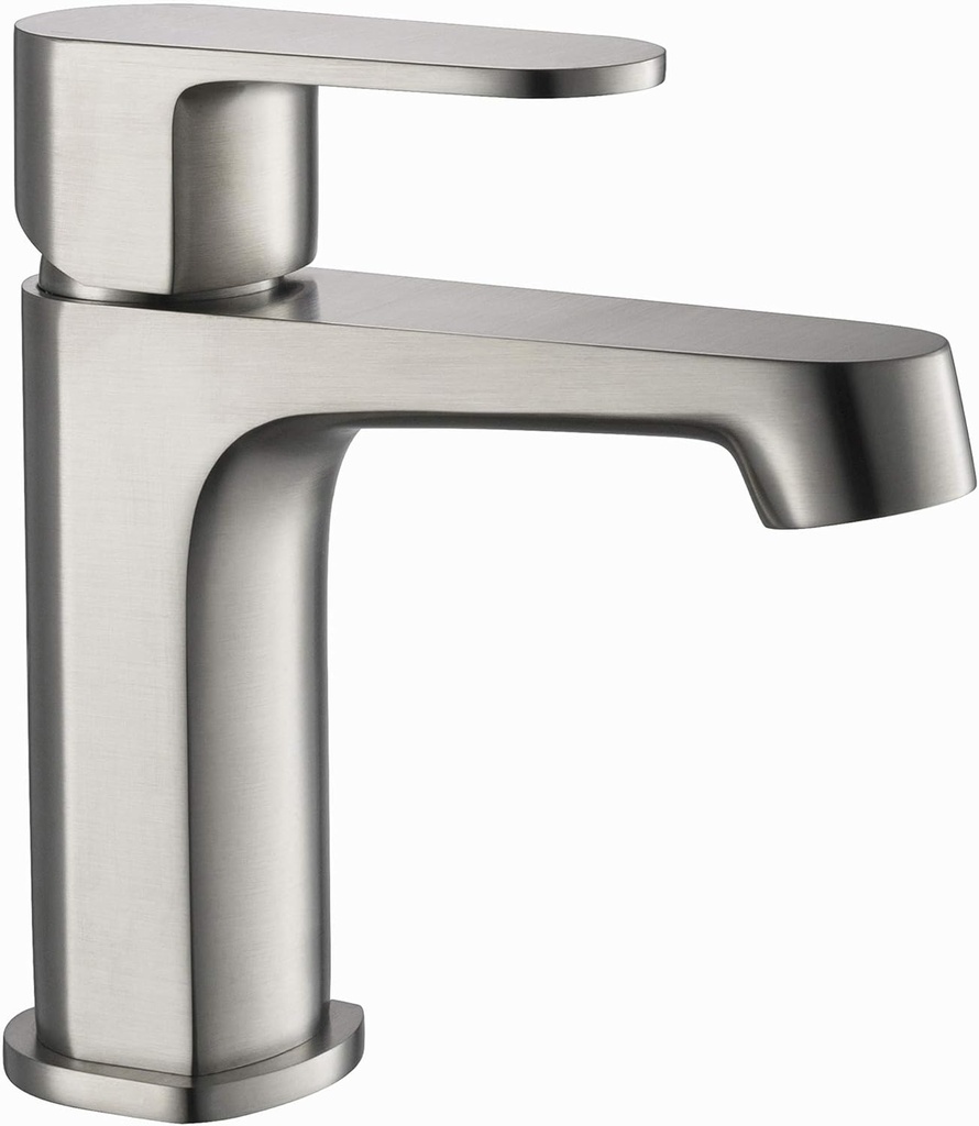 Blossom Brass Single Handle Bathroom Vanity Sink Faucet, Lavatory Sink Faucet with Water Hose Chrome F01 302 02