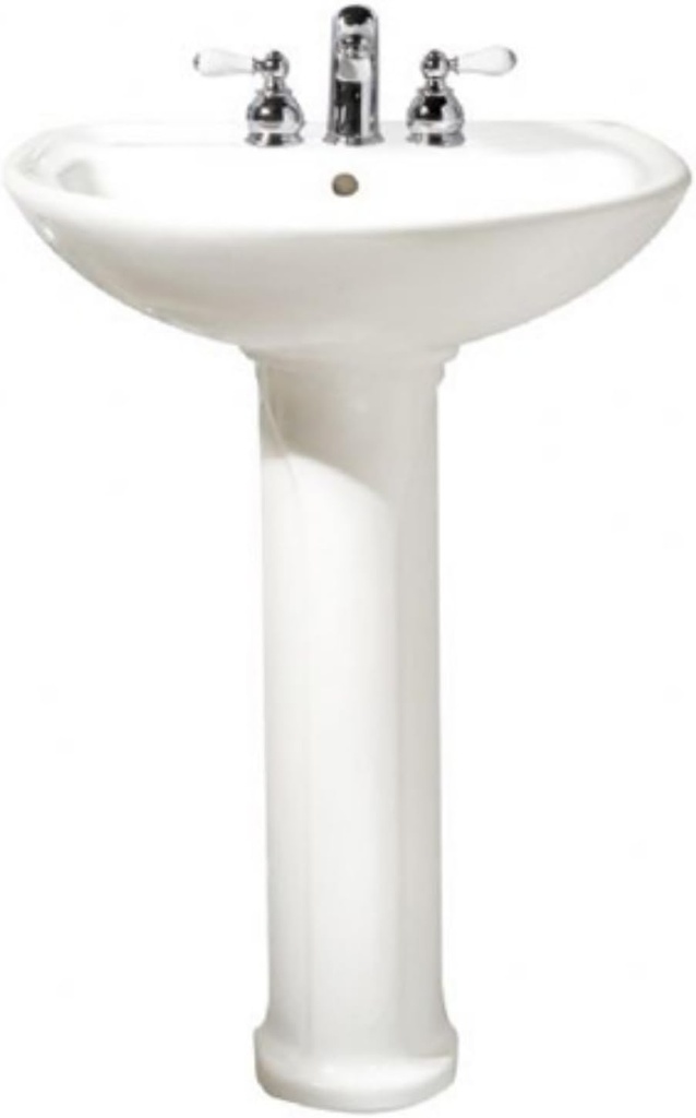American Standard 0236.111.020 Cadet Pedestal Top and Leg with Center Hole Only, White