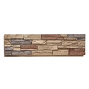 VEVOR Faux Stacked Stone Panel, 45.6 x 12.8 in Artificial Stone Wall Panels, High-Density PU Stones Siding Panel, Easy to Cut, Rock Panels for Interior and Exterior Decorations, Brick Red