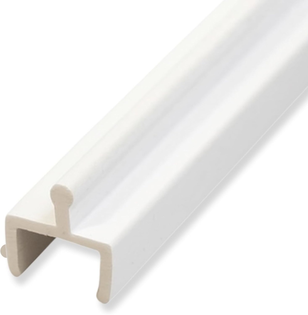 KC Hardware Vinyl Sliding Screen Door Track, Sliding Door Bottom Track Replacement, Patio Screen Door Repair Guide- White Vinyl -72 Inch