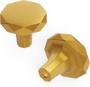 Hickory Hardware H077839BGB-10B Karat Collection Knob 1-1/4 Inch Diameter Brushed Golden Brass Finish (Pack of 10)