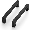 Ravinte 30 Pack 4-1/2 Inch Kitchen Square Cabinet Handles Matte Black Pulls Black Drawer Pulls Kitchen Cabinet Hardware for Cupboard Drawer Handles