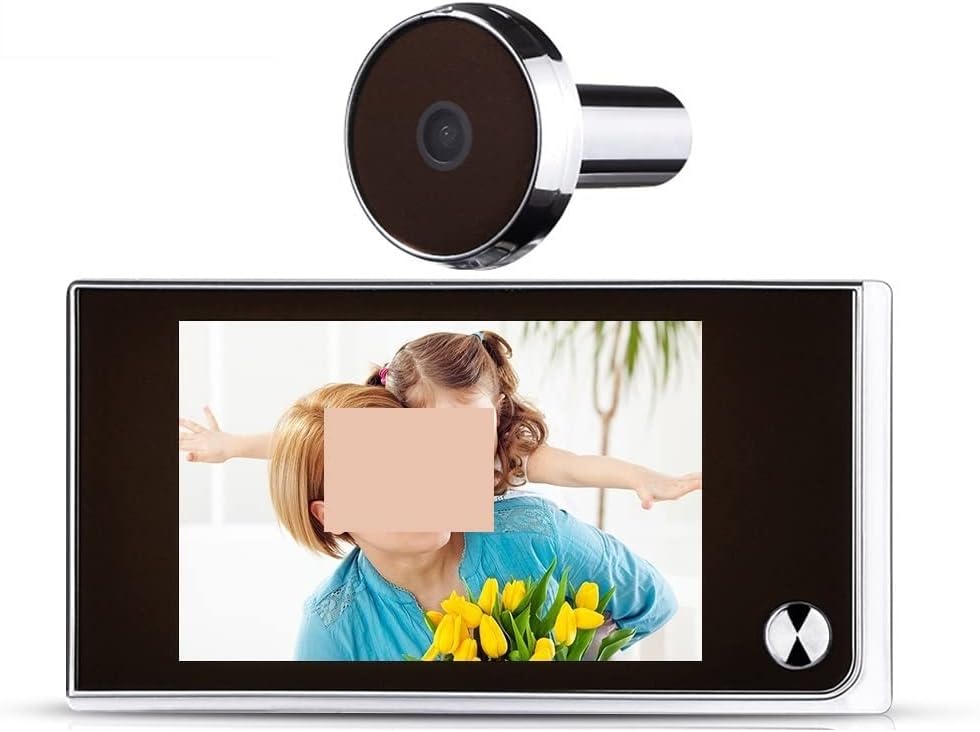 Video Doorbell, 3.5 Inch Peephole Video Doorbell Camera 120 Degree Angle Peephole Viewer Smart Home Outdoor Cat Eye Visual Doorbell