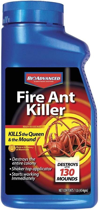 BioAdvanced Fire Ant Killer, Dust, 1 lb, 130 Mounds