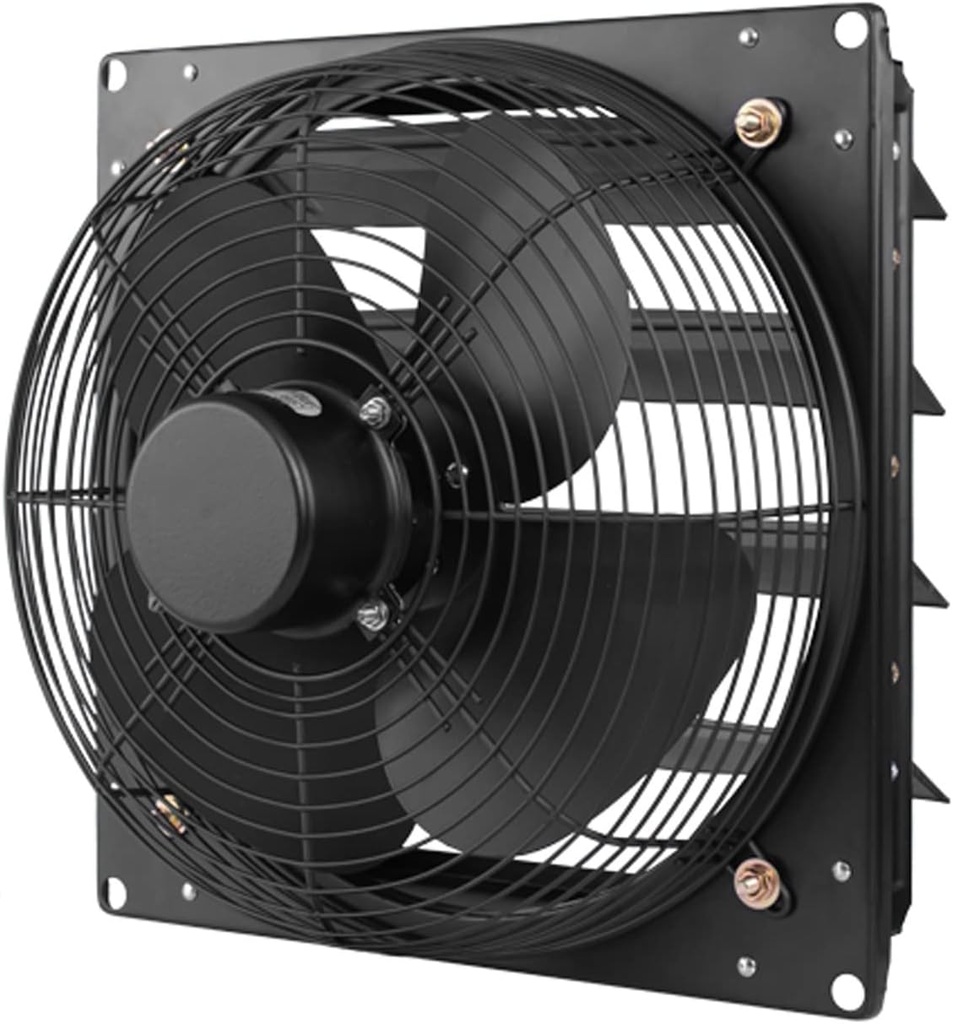 Ventilation Fan Kitchen Exhaust Fan Household Metal Shutter Type Ventilating Fan 10"12"14"16"4-blade Industrial Powerful Exhaust Fan with Metal Protective Net Ventilati,10 inches,10 inches