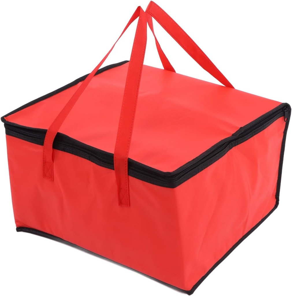 Insulated Catering Bag, Portable Pizza Delivery Bag Large Capacity Thermal Insulation Oil Proof Door Dash Catering Bag for Car, Camping (12 inches (40 * 40 * 24CM))