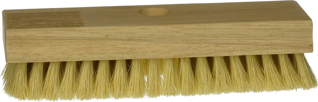 11643 Dqb Heavy Duty Acid Brush, Tampico Fiber Bristle Trim, Hardwood Handle, 8" x 1-1/16"