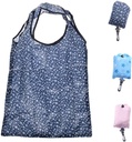 AKOAK Reusable Foldable Grocery Bags,Polyester Grocery Shopping Tote Travel Reusable Bags,Washable, Durable and Portable,Pack of 3,Pink,Sky blue,Black