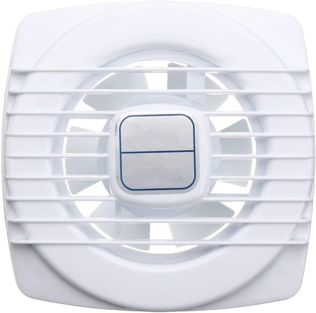 Exhaust Fan 4 Inch Square Exhaust Fans Mute Bathroom Extractor Exhaust Fan for Kitchen Toilet Window Ventilation Fans With Pull Switch Low Noise Ventilation Fan