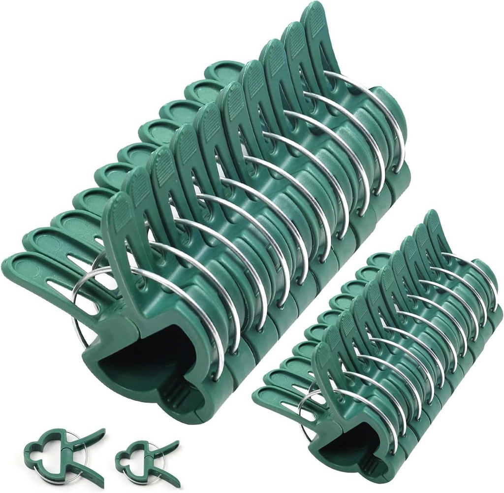 20pc Gentle Plant & Flower Clips for Supporting Stems