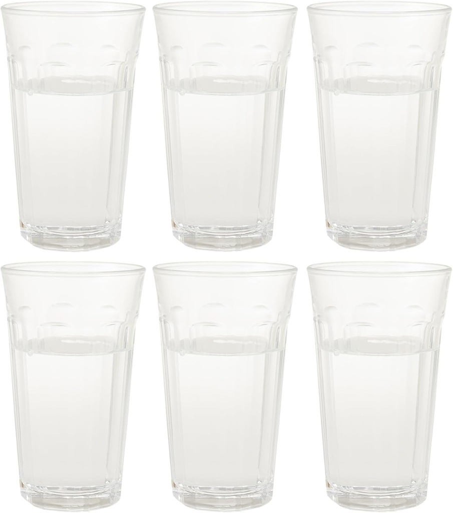 Toyo Sasaki Glass Tumbler Glass, Pizzicato, 10 Tumblers, 10 Tumblers, 10 Tumblers, 10 fl oz (305 ml), Set of 6, Made in Japan, Dishwasher Safe, Break-Resistant, Glass Cup, Cup, Coffee Glass, Juice
