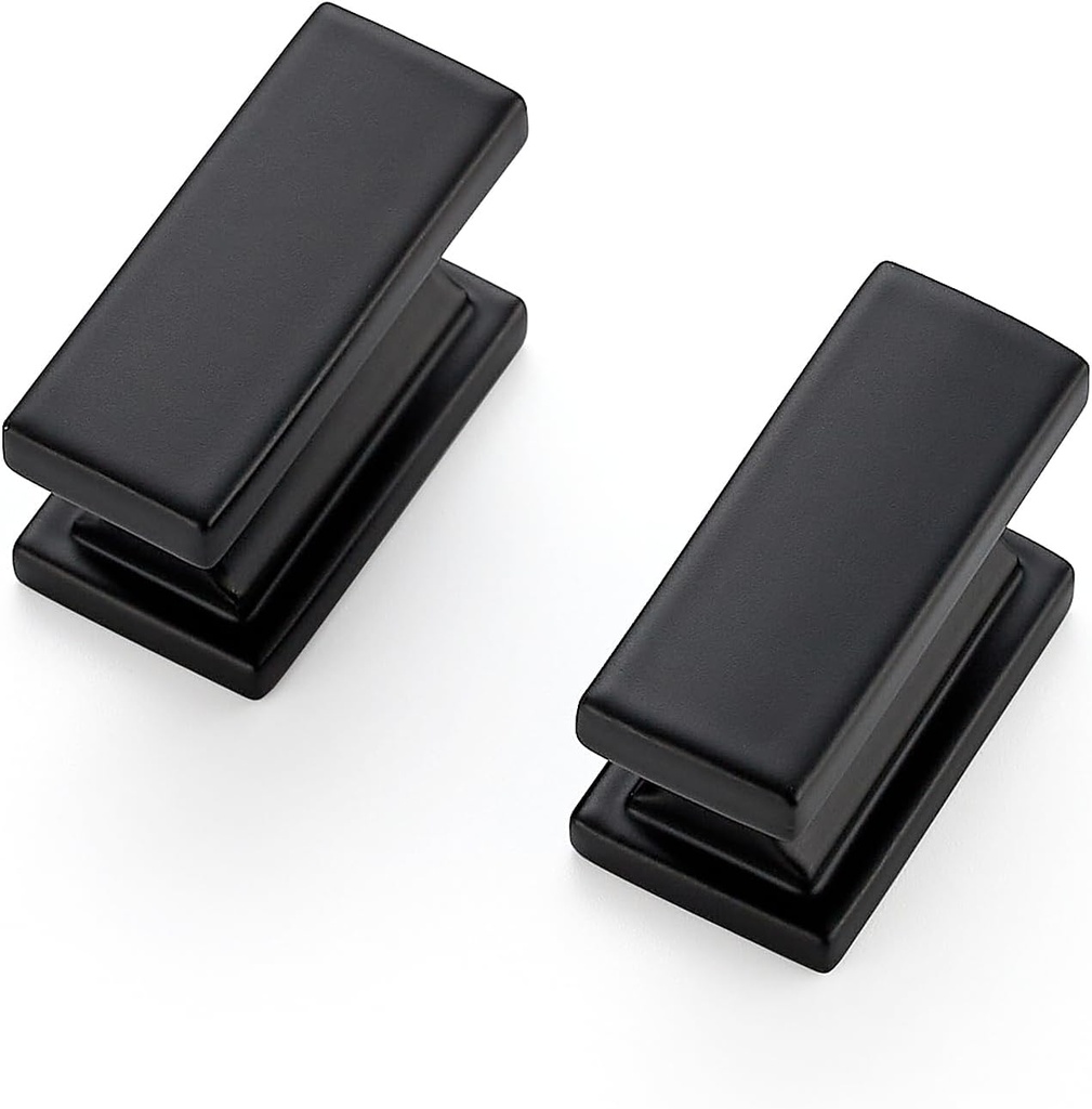 JOY DECOR 10 Pack Matte Black Cabinet Knobs Kitchen Handles for Cabinets Single Hole Cabinet Door Handles Cabinet Pulls Black Matte for Kitchen Cabinets