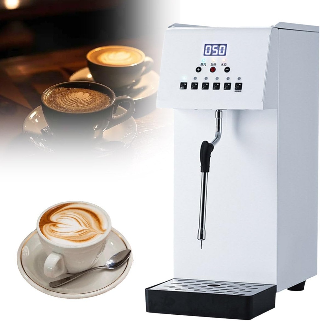 Automatic Milk Frother, Commercial Milk Foam Frother Steam, Electric Milk Foam Machine, Fast Heating, IPX3 Waterproof, Stainless Steel, For Espresso Coffee Tea Coffee Shop Dessert Shop Hotel Milk