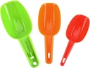 Mikinona 3pcs Multi-use Flour Shovels Set Colorful Ice Scoops for Household Use for Sugar Ice Cream and Food Serving Lightweight and Comfortable Grip
