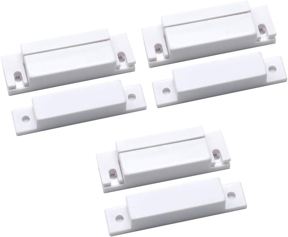 3Sets MC-31 Door Window Switch Alarm Reed Switch Security System Anti NC Normally Close Door Sensor for Door and Window Sensor