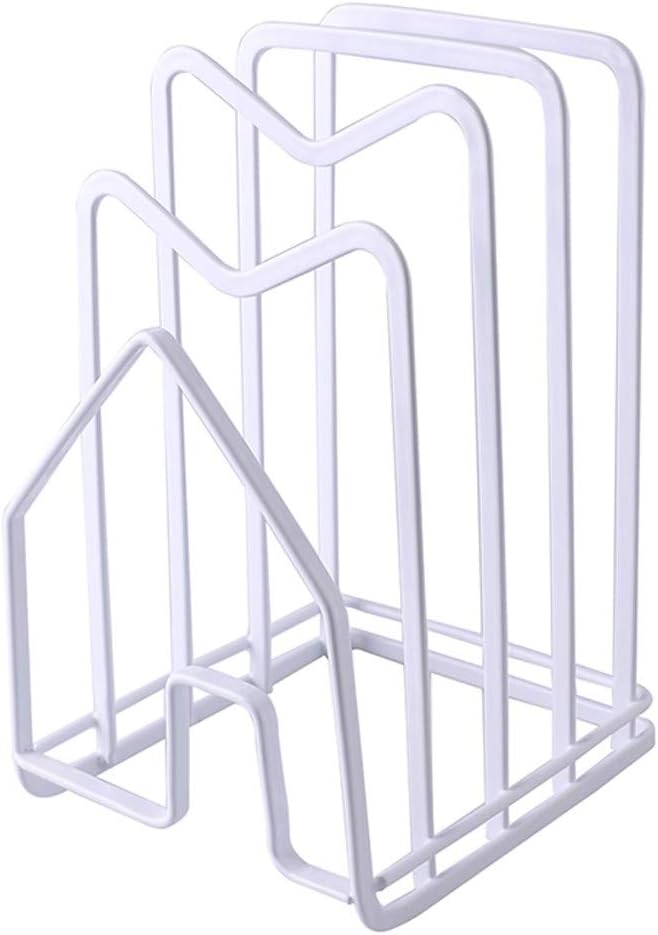 Kitchen Tools Pot Lid-Keep Your Cabinets Organized with Metal Vertical Storage Shelf to Hold Pan Lids Plates Dishes Cutting Boards (Color : A) (B) (B)