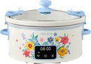 The Pioneer~Woman Meandering Geo 6~Quart Digital Slow Cooker with Locking Lid, Brilliant Blooms