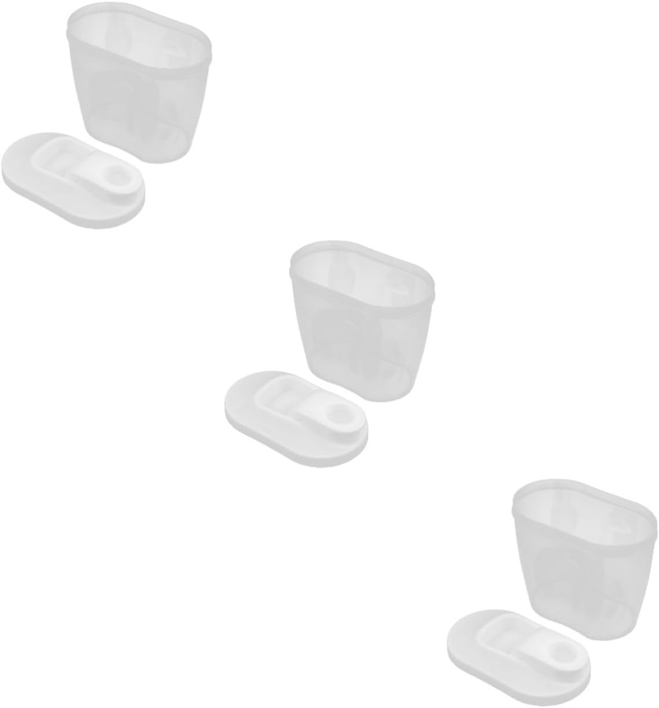 IMIKEYA 3pcs Food Container Jar for Grains Cereals and Candy Storage Airtight Sealed for Kitchen Organization and Household Supplies