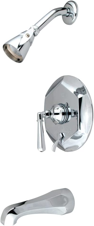 Kingston Brass KB46310HL Metropolitan Tub and Shower Faucet with Diverter, Polished Chrome