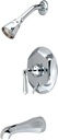 Kingston Brass KB46310HL Metropolitan Tub and Shower Faucet with Diverter, Polished Chrome