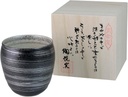 Cup: Arita Ware Pottery Kiln Silver Brush Shochu Cup (Approx. 12.5 fl oz (370 cc) Japanese Cup Porcelain/Size (cm) Φ9x9/No: 752950
