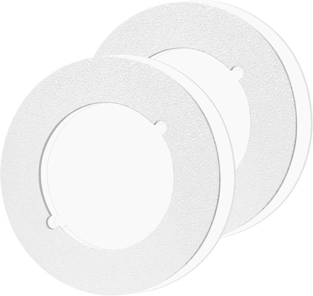 Door Knob Plate Backing Plate, White Reinforcement Plate Round Plate, Thick Plate for Door Knob and Deadbolt(Circle)