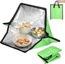 Portable Solar Oven, Foldable Outdoor Cooking Heater, Lightweight Reheating Solar Cooker, Ideal for Camping, Hiking, and Travel, Includes Storage Bag
