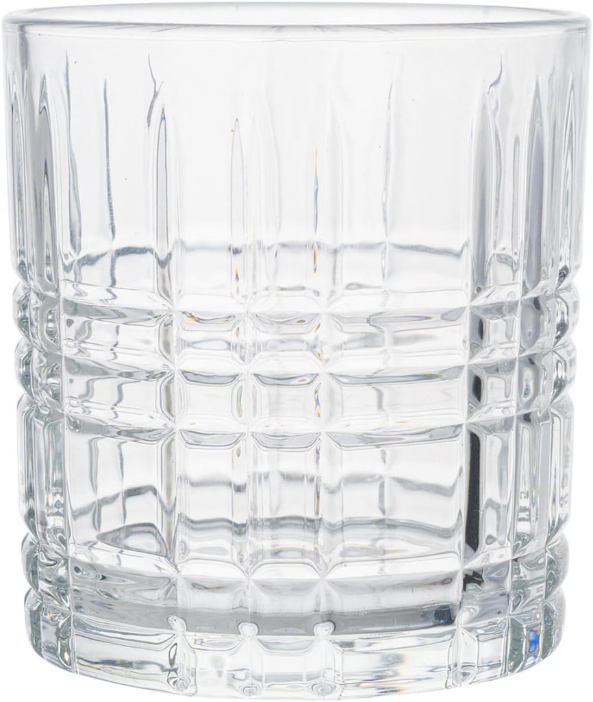 Beille 10.82oz Whiskey Glasses Old Fashioned Glass Barware Kitchen Essentials Home Décor (Assorted Pack Sizes) (2)