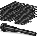 Blulu 120 Pack Invisible Cable Railing kit, T316 Stainless Steel 1/8" Invisible Receiver and Swage Stud End for Cable Railing, Swage Tensioner 1/8" for Wood/Metal Post, Hardware (Black)
