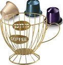 Basket for Coffee Pods,Modern Reusable Large Capacity Counter Organizer | Coffee Pod Basket Support Container - for Home Kitchen Study Cafe Tea Room Station