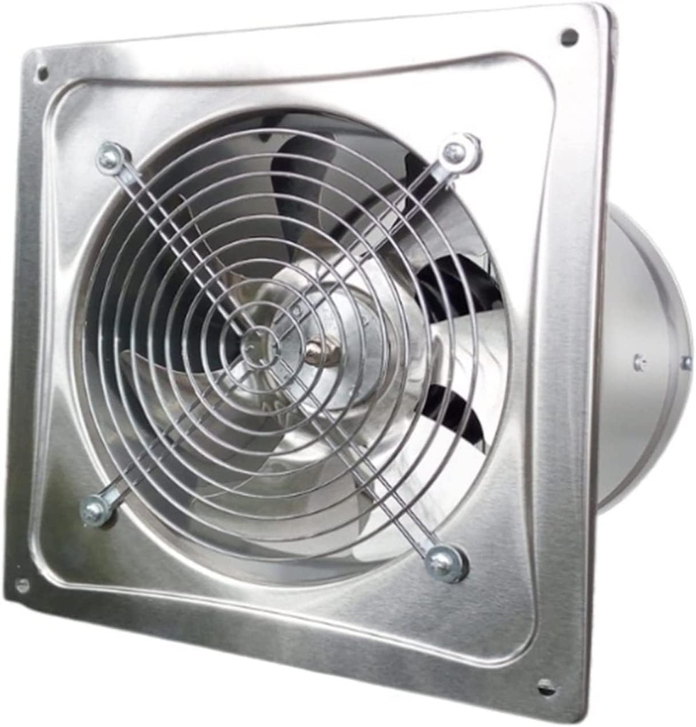DARZYS Exhaust Fan, Wall Mounted Vent Fans, Powerful High Speed Stainless Steel Ventilation Fan With Check Valve, Durable Home Kitchen Exhaust Fan Garage Fan(6in)